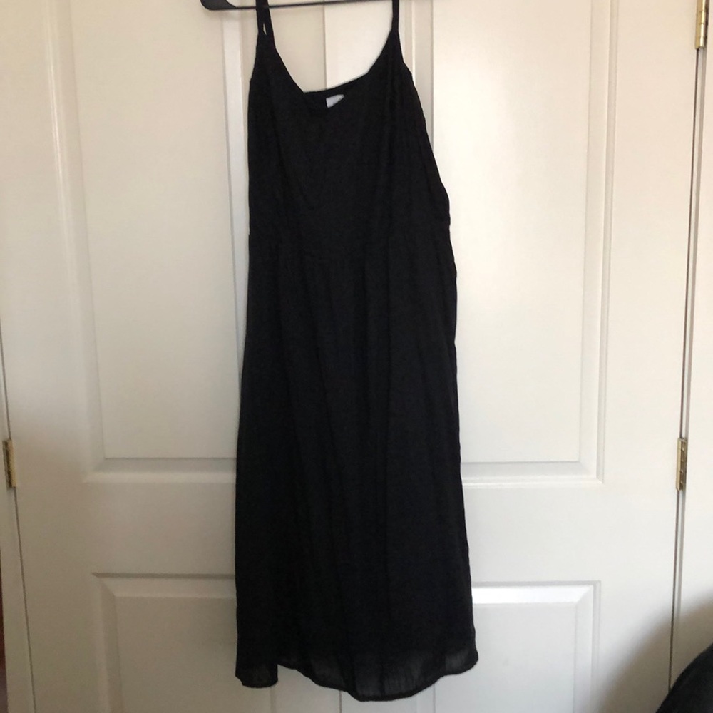 Old Navy Black Dress XL, Calf Length, stetchy